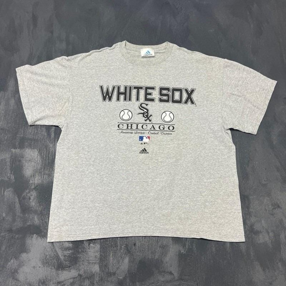 Vintage Chicago White Sox Shirt Mens XL Gray 2000s Adidas MLB